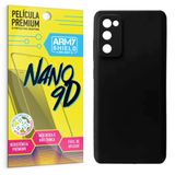 Capinha Preta Samsung S20 Fe + Película Cerâmica Nano 9d