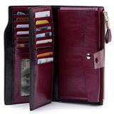 Novas Carteiras De Mulheres Longas Genuine Leather Women Purses Zipper C