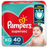 Fralda Pampers Supersec Xg 40 Unidades