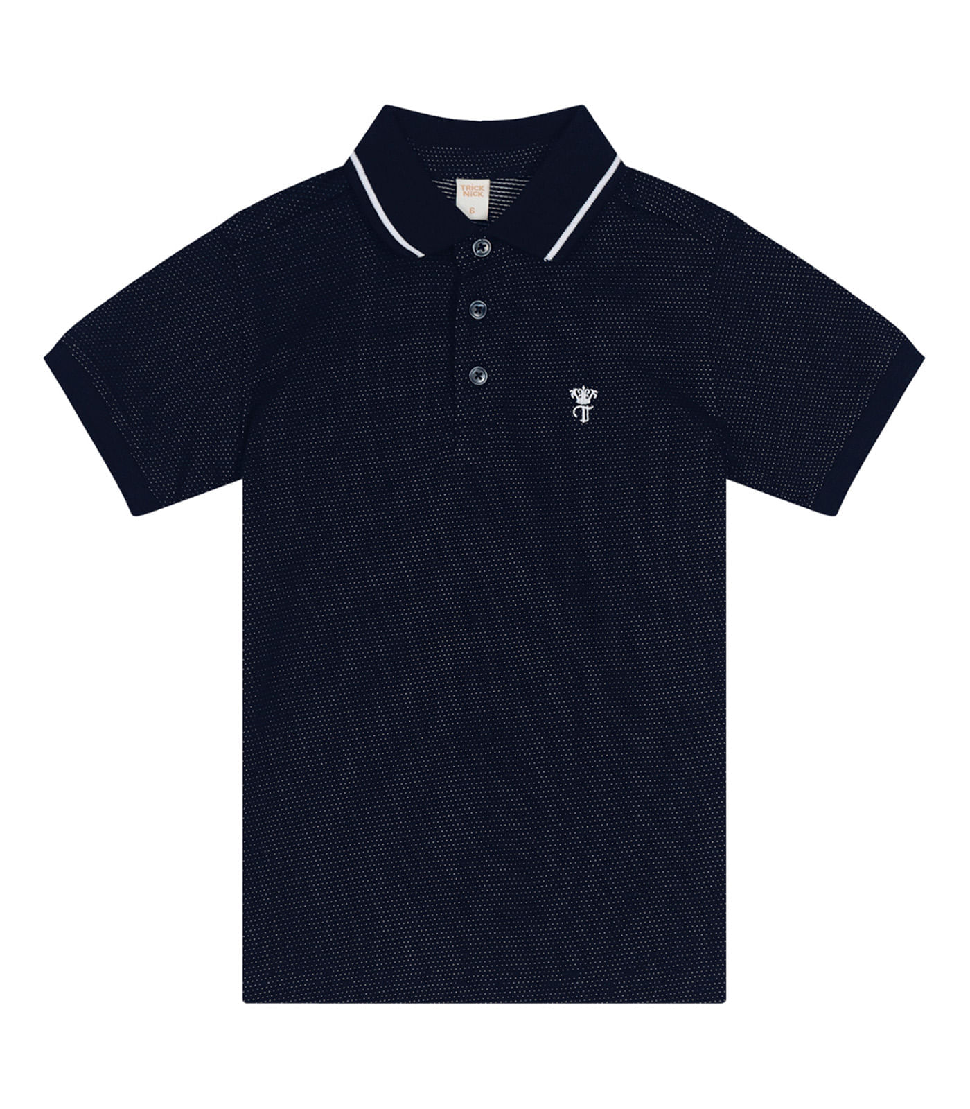 Polo Juvenil Masculina Em Cotton Trick Nick Azul 8