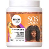 Creme De Pentear Salon Line Sos Cachos Óleo De Manga 1kg