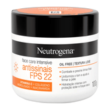 Creme Facial Neutrogena Face Care Intensive Antissinais Fps22 100g