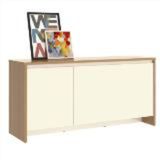 Buffet Madri 3 Portas e 1 Gaveta - Noce/Off White