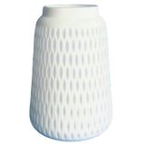 Vaso De Vidro Rede Branco Decor - Rio Master Grande