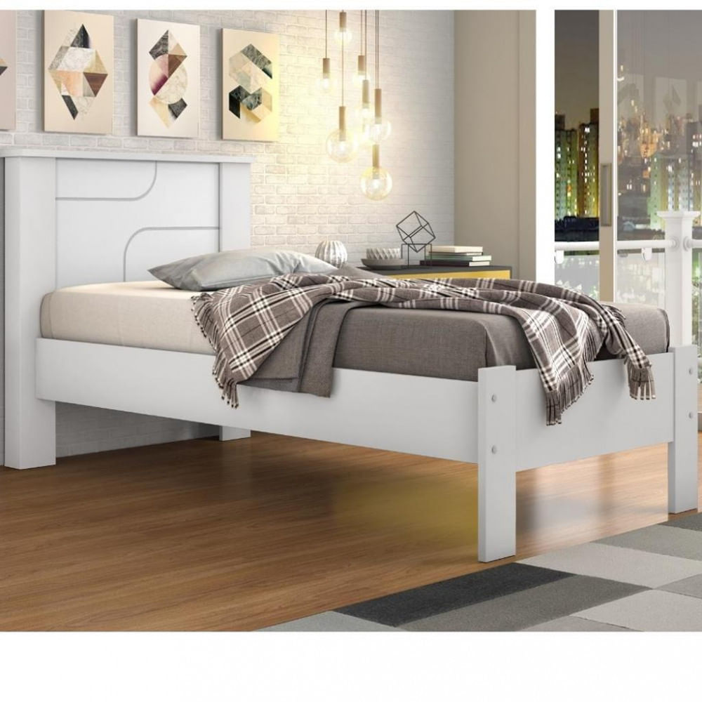 Cama Solteiro Pérola Conquista Móveis