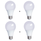 Kit 4 Lâmpadas Led Bulbo 9W 6000K (Branco Frio)