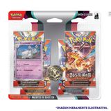 Pokemon Ev3 Blister Quadruplo Obsidiana Em Chamas 25 Cartas