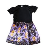 Fantasia Infantil Halloween: Vestido Estampas Sortidas + Surpresa