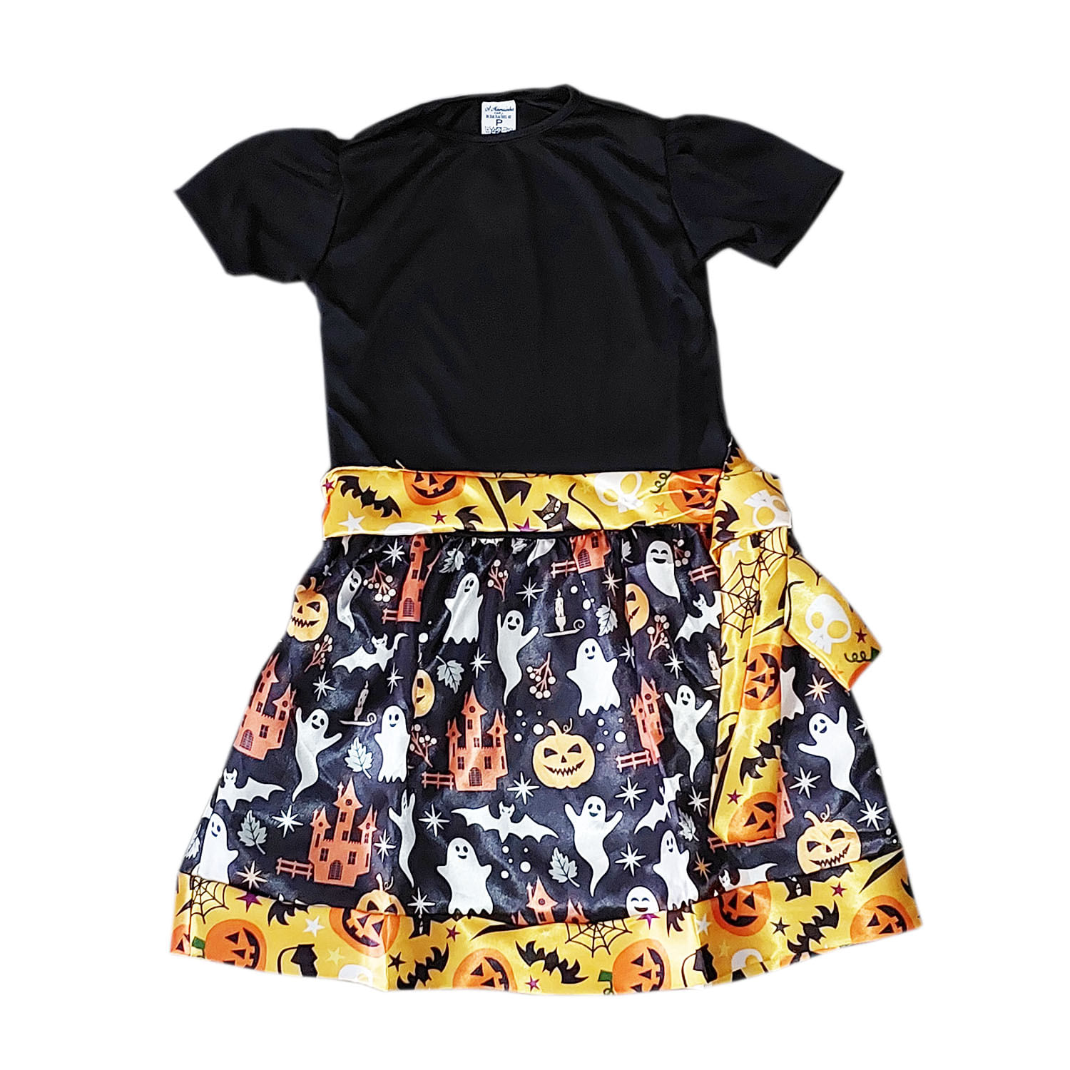 Fantasia Infantil Halloween: Vestido Estampas Sortidas + Surpresa