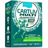 Cartliv Multi Equaliv Colágeno Tipo 2 Acido Hialurônico Sabor Sem Sabor  60 Cápsulas