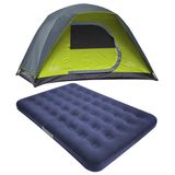 Barraca Camping 4 Pessoas Coleman + Colchao Inflavel Casal