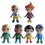 Coco Cartoon Melon 6pcs Bolo Topper Bonecas Muito Bonito Para Chi
