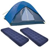 Barraca Nautika Fox 3 Pessoas + 2 Colchões Infláveis Bestway