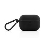 Capa Airpods Pro (2 Geração) Originais Iplace, Linha Beagá, Silicone, Preto Ônix