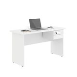 Mesa De Computador Com Gaveteiro 1200 Polish Branco