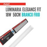 Kit Luminaria Led Sobrepor Slim Linear Branco Frio 18w 50cm Avant