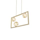 Lustre Pendente Dourado Quality Orbit Ii 1556 - G9