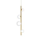 Lustre Pendente Quality Orbit 1530 Dourado / Transparente G9