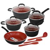 Jogo de Panelas Antiaderente Cerâmica de Indução 8 Peças Brinox Select Premium 4798/502