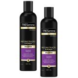 Kit 2 Shampoo Tresemmé Reconstrução E Força Cabelos Mais Fortes E Resistentes 400ml