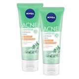 Kit 2 Esfoliante Facial Diário Nivea Acne Control 75ml