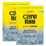 Kit 2 Descolorante Care Liss Óleo De Argan 50g