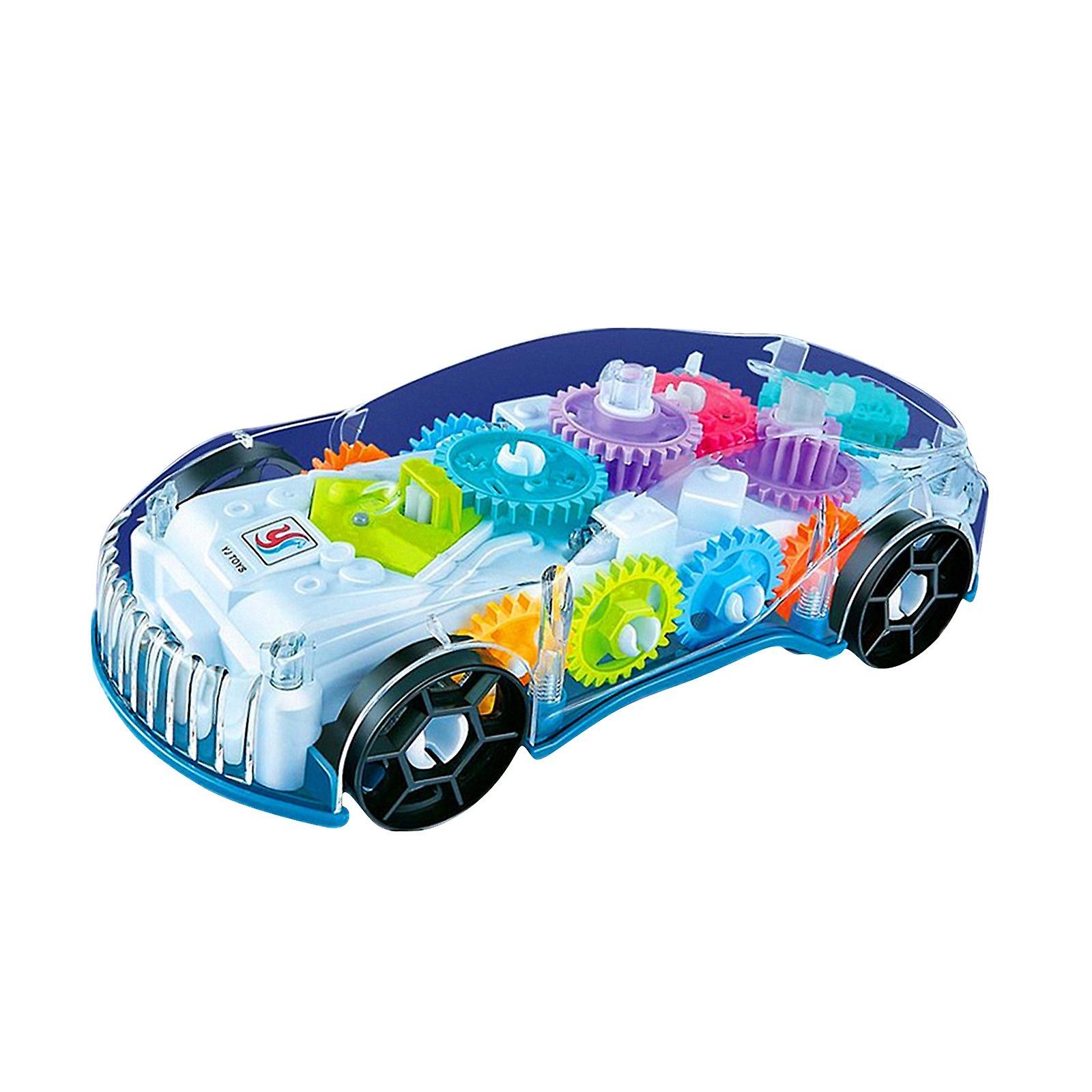 Crianças Piscando Carro De Corrida Brinquedo Transparente Luz