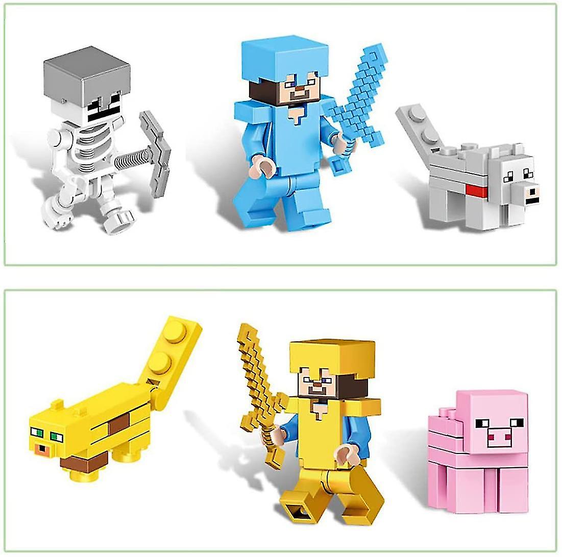 Brinquedo Boneco Minecraft My World Compatível Lego- Creeper