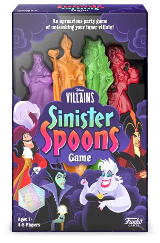 Funko Disney Villains Sinister Spoons Party Game Para 4-8 P