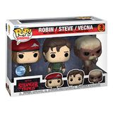 Funko Pop! Tv Stranger Things Robin / Steve / Vecna 3-pack Wa