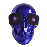 Alto-falante Sem Fio Bluetooth Portátil Skeleton Skull - Azul