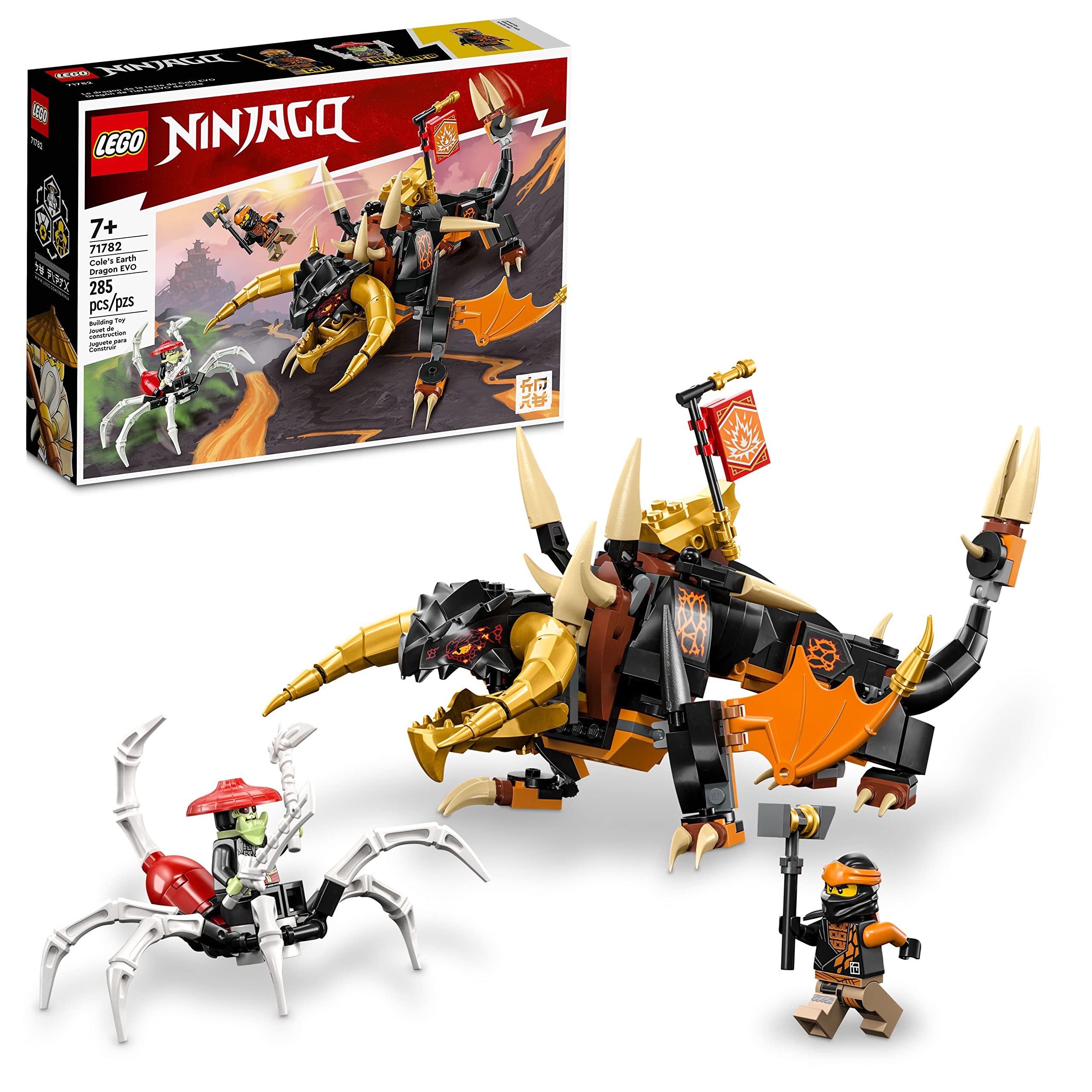 Lego Ninjago Cole&#39;s Earth Dragon Evo 71782 Ato Atualizável