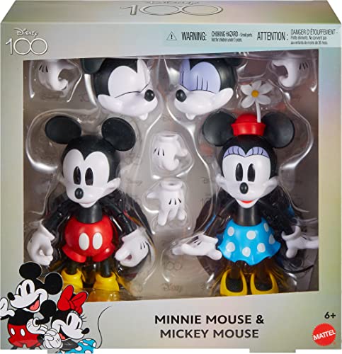 Disney 100 Figuras De Ação Colecionáveis Mickey E Minnie Mo