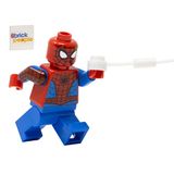Lego Superheroes Minifigura Do Homem-aranha Com Web E Print
