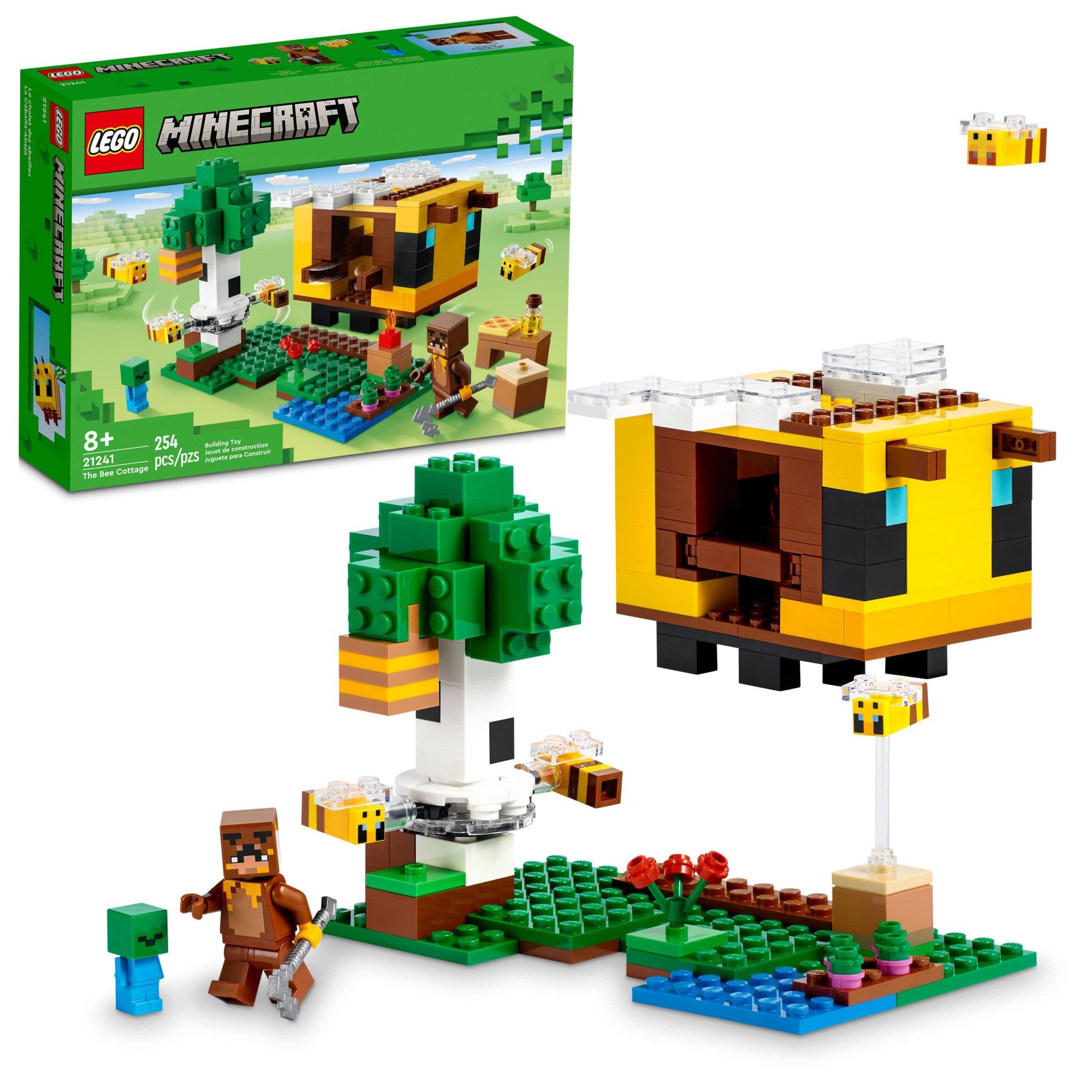 Lego Minecraft Colmeia Das Abelhas 21241 Brinquedo De Construção