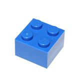 Lego Peças Tijolo 2x2 Azul (azul Brilhante) X100