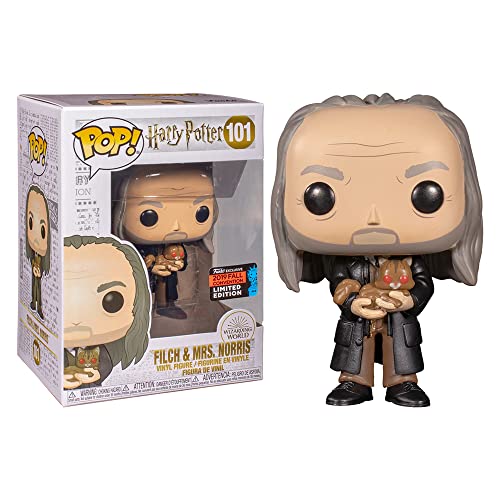 Pop! Funko Filmes Harry Potter - Filch &amp; Mrs. Norris - Ny