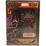 Funko Pop! Pin Marvel Black Light Pantera Negra Exclusiva