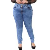 Calça Feminina Skinny Jeans Claro Lazúli Plus Size