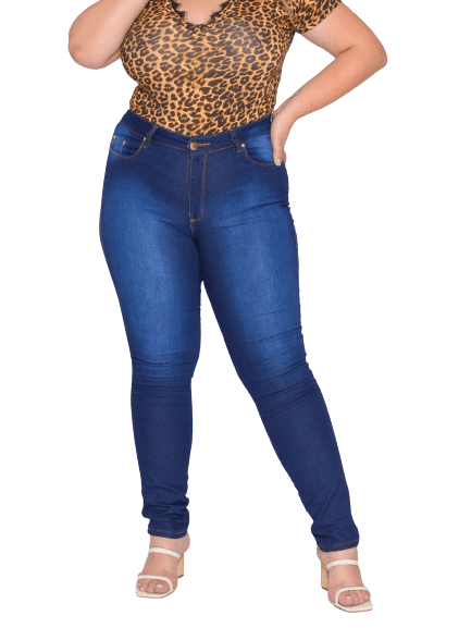 Calça Feminina Skinny Jeans Simples