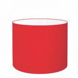 Cúpula Tecido Cilindrica Abajur Luminária 50x30cm Vermelho