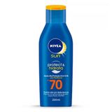 Protetor Solar Nivea Sun Fps 70 Protect &amp; Hidrata 200ml