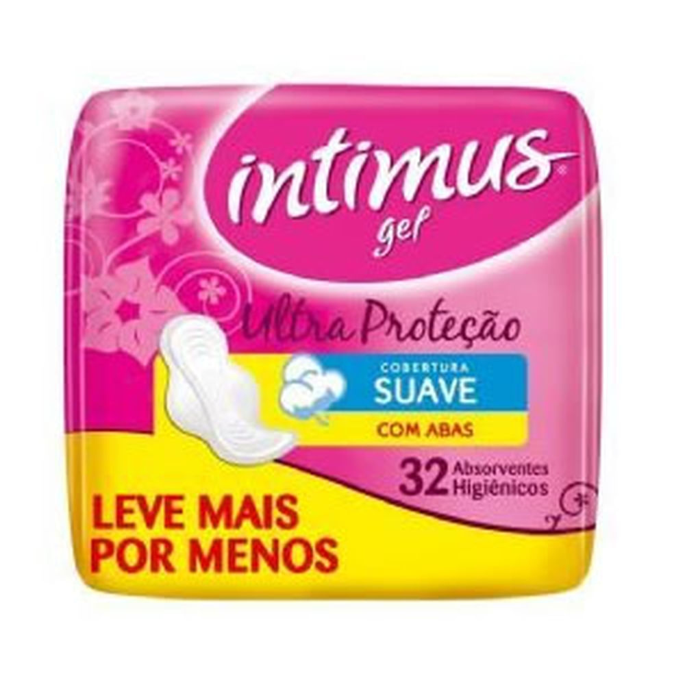 Absorvente Intimus Normal Suave Com Abas 32 Unidades