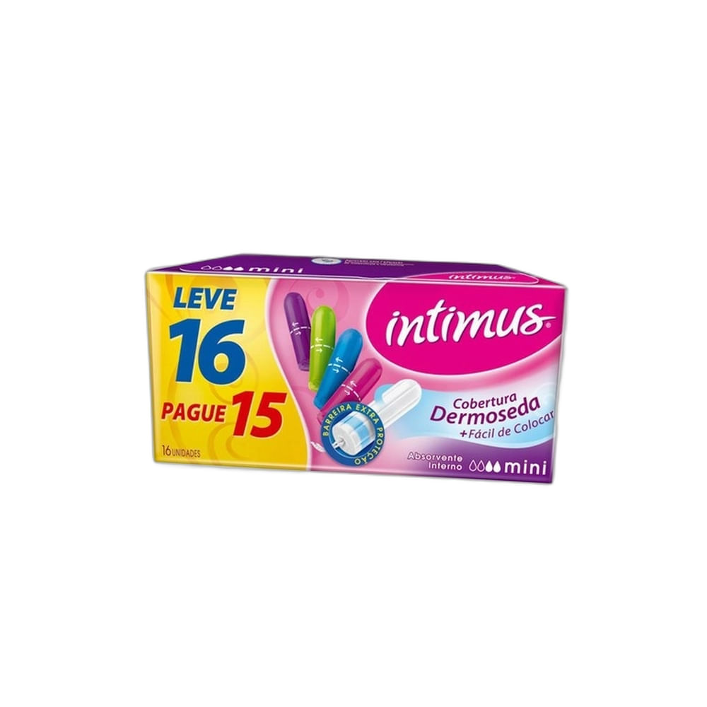 Absorvente Intimus Mini Com 16 Unidades