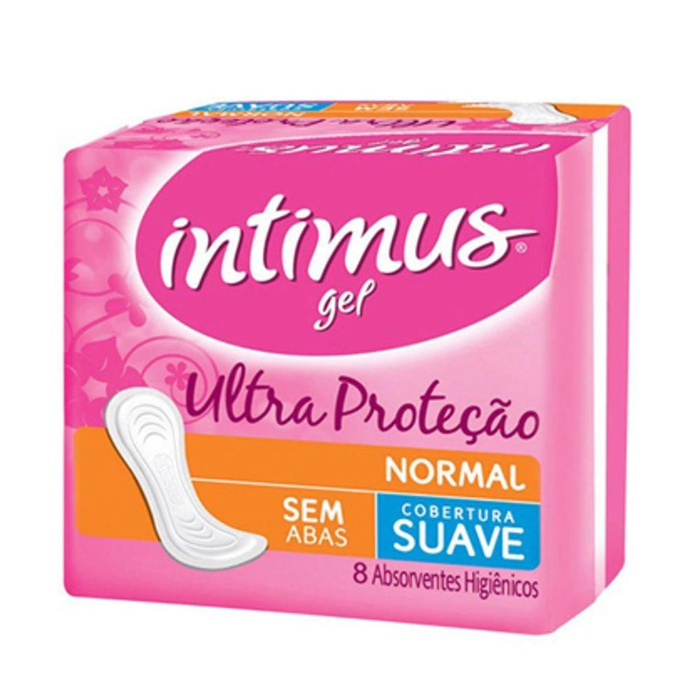 Absorvente Intimus Gel Normal Suave S/ Abas - 8 Unidades