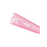 Espirais para Encadernação Rosa 9mm 50 Folhas 100 Unidades