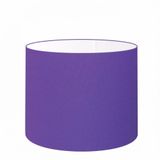 Cúpula em Tecido Cilindrica Abajur Luminária 50x30cm Roxo