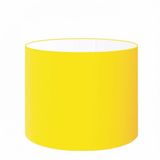 Cúpula em Tecido Cilindrica Abajur Luminária 50x30cm Amarelo