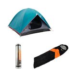 Barraca 2/3 Pessoas Nautika Cherokee + Saco Dormir E Isolante Térmico