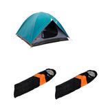 Barraca De Camping Nautika Cherokee + 2 Saco De Dormir Viper